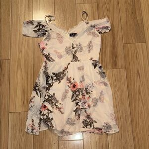 Lulus Floral Off-Shoulder Dress